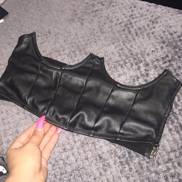 Dolls Kill Tops - Black corset